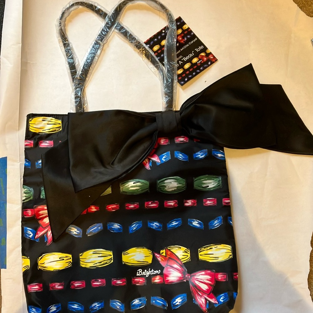 Brighton Art-Chic Carryall Take A “Beau” Tote | NEW 14.25h x 13.25w